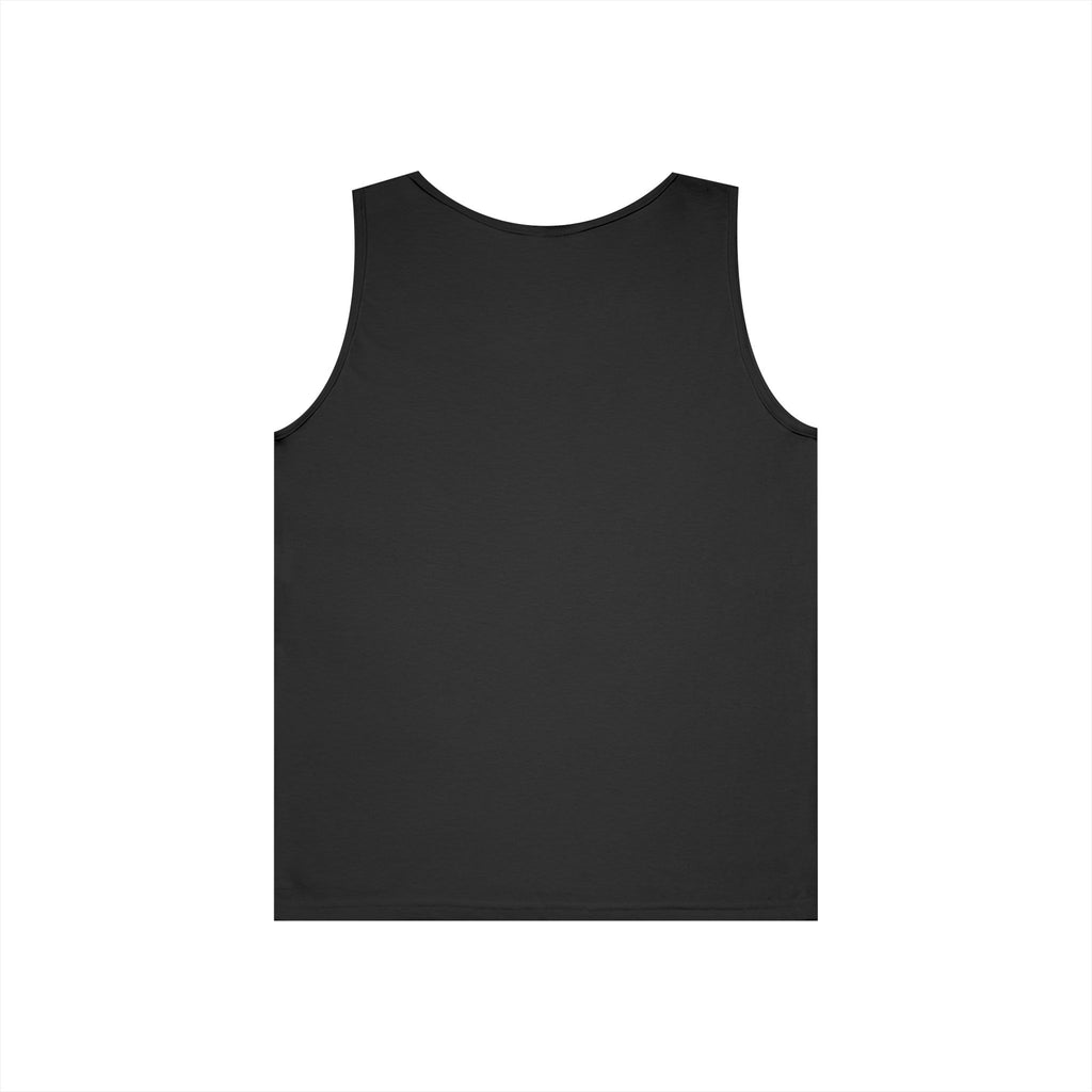 Cheaba Leaf Script Logo Tank Top — Cannabis Leaf Graphic Sleeveless Tee