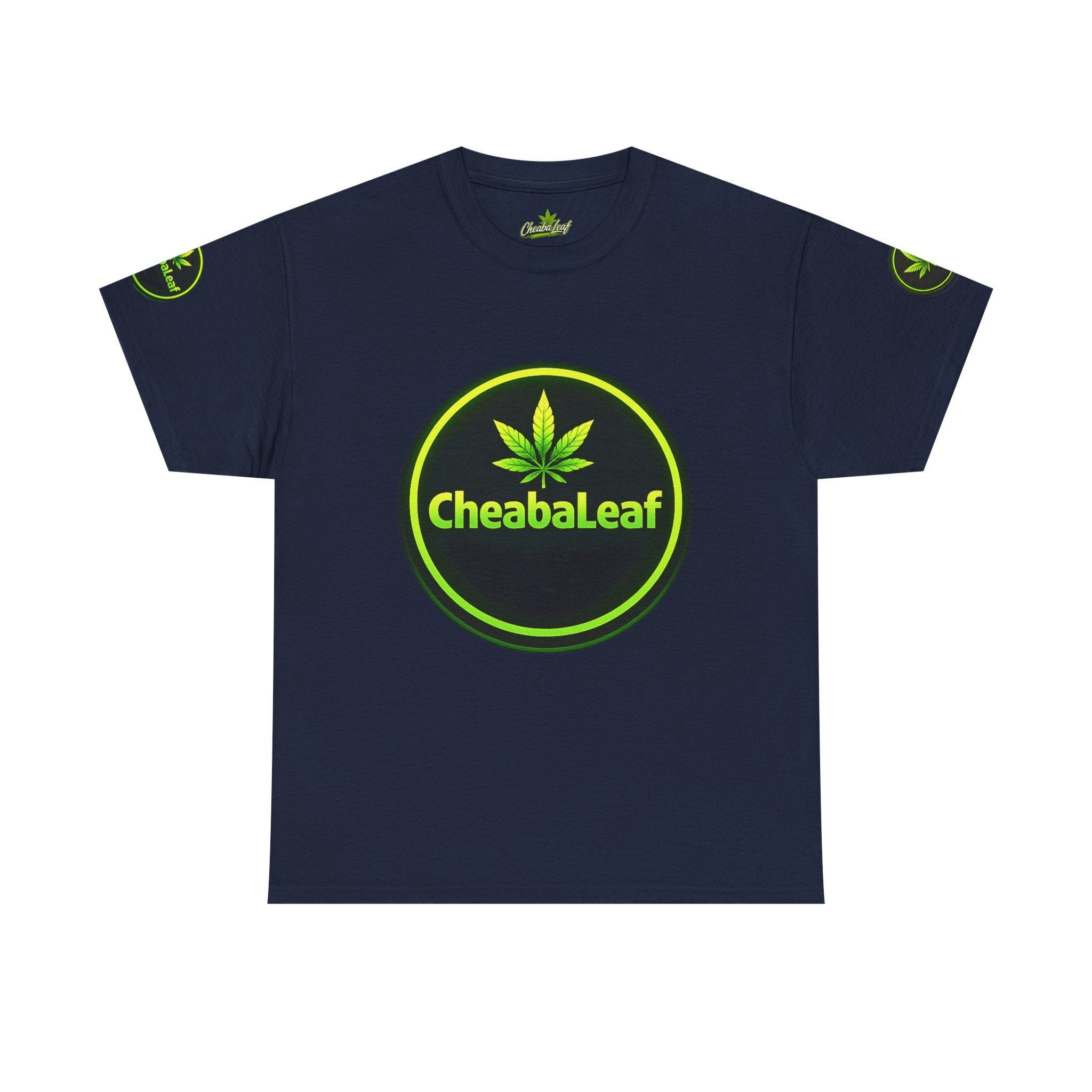 CheabaLeaf™ Badge Front Tee — Badge Logo Front & Sleeves