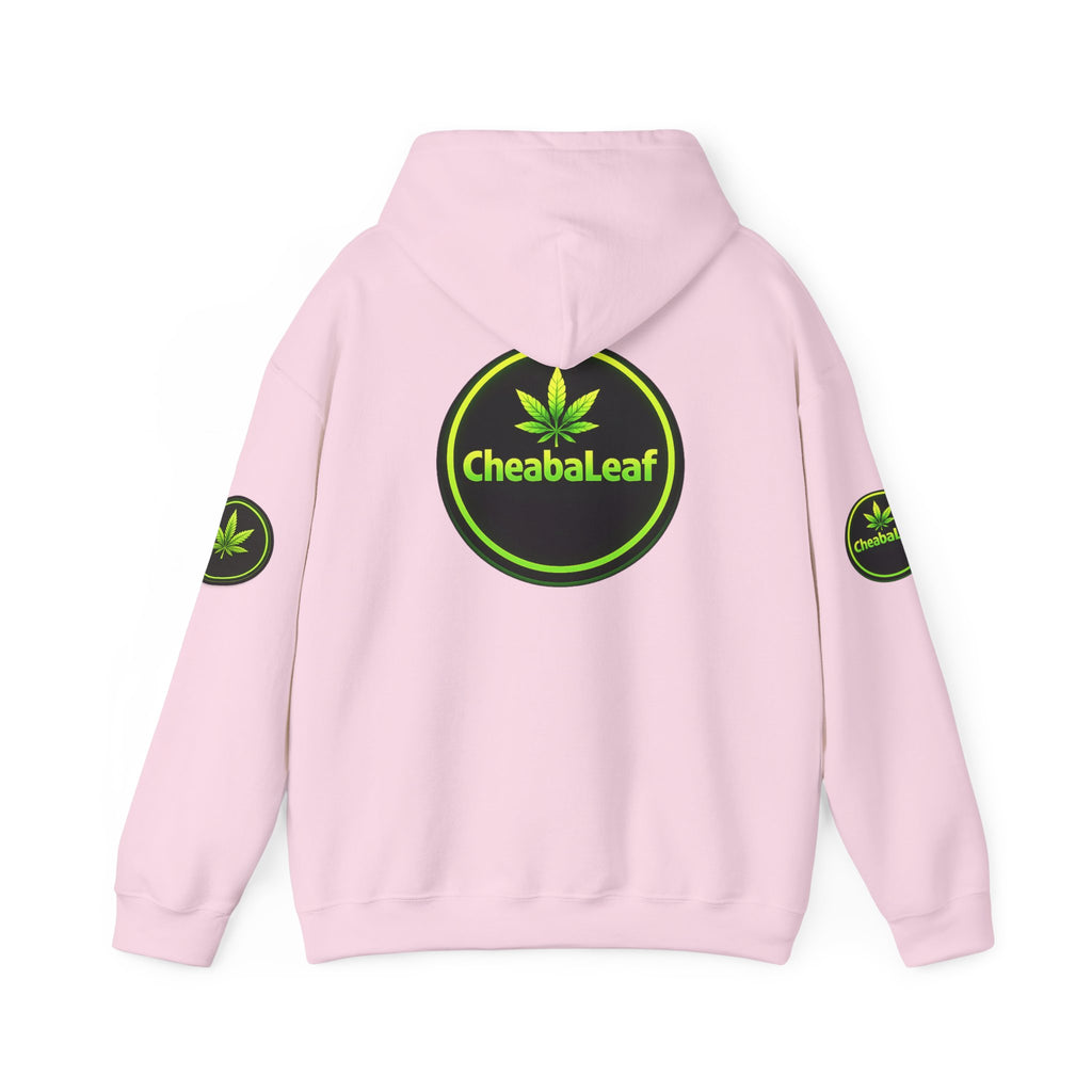 Cheaba Leaf 360 Hoodie - Green Cannabis Script Logo Pullover